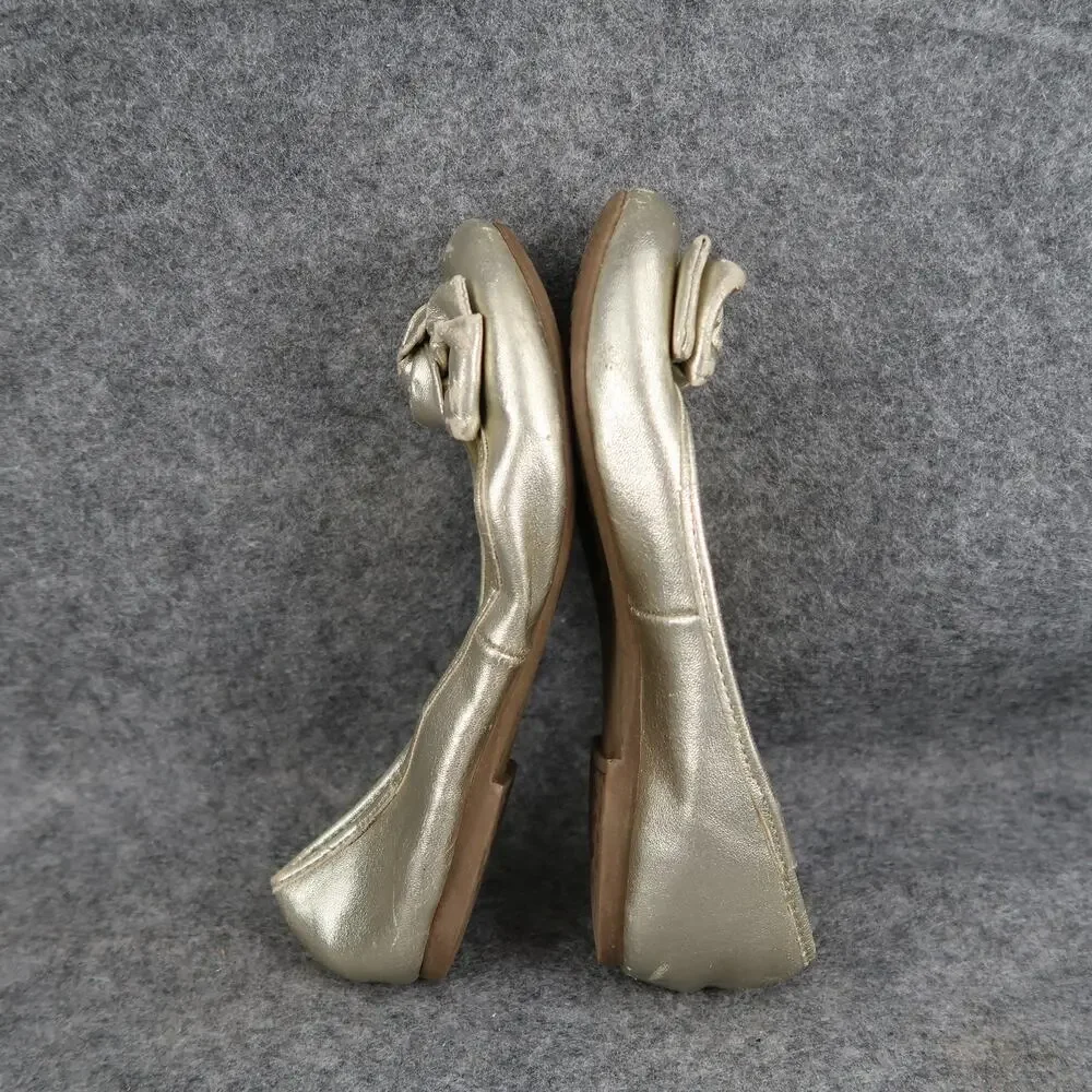 The Childrens Place Shoes Kids Girls 1 Ballet Flats Slip On Bow Knot Metallic